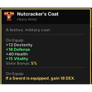 Nutcracker's Coat | Pixel Quest