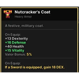 Nutcracker's Coat | Pixel Quest