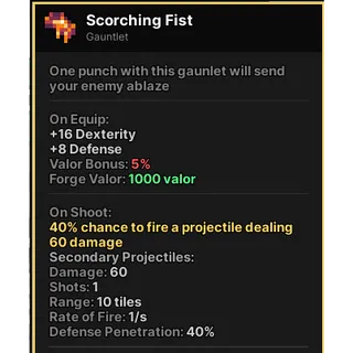 Scorching Fist | Pixel Quest