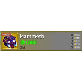 Mammoth Perm Fruit | Bloxfruits