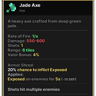 Jade Axe | Pixel Quest