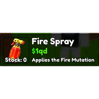 Fire Spray | Build A Ring Farm 