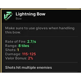 Lightning Bow | Pixel Quest