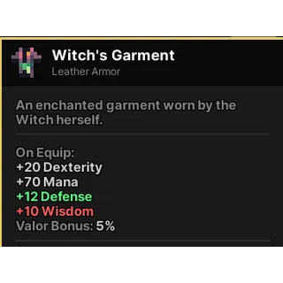 Witch's Garment | Pixel Quest