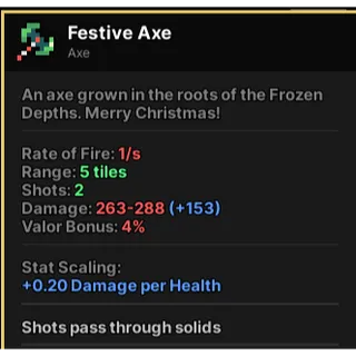 Festive Axe | Pixel Quest 