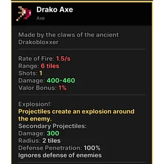 Drako Axe | Pixel Quest