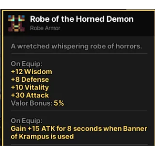 Robe of the Horned Demon Pixel quest