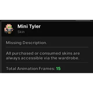 Mini Tyler Skin| Pixel quest 