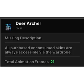 Deer Archer Skin | Pixel quest 