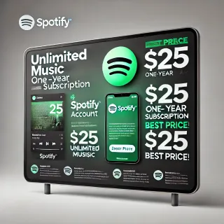 12 MONTH - SPOTIFY PREMIUM INDIVIDUAL PLAN