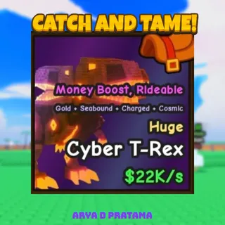 Huge Cyber T-rex | Catch And Tame