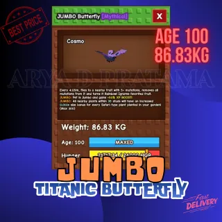 TITANIC JUMBO BUTTERFLY