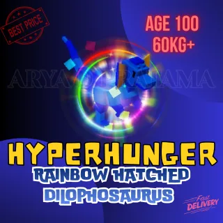 HUGE HYPERHUNGER RAINBOW HATCHED DILOPHOSAURUS