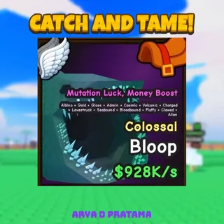928K/s Glass Gold Albino Colossal Bloop - Catch and Tame