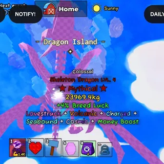 CATCH AND TAME! - COLOSSAL SKELETON DRAGON 23.970KG