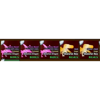 X3 COLOSSAL SKELETON DRAGON - CATCH AND TAME!