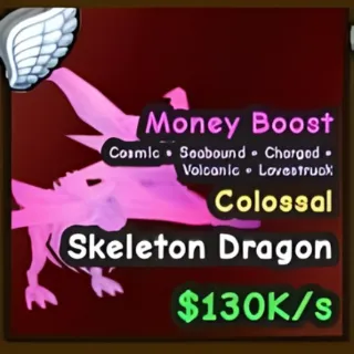 COLOSSAL SKELETON DRAGON 130K/s - CATCH AND TAME!