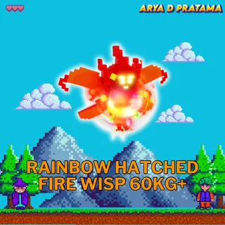 Rainbow Hatched Fire Wisp
