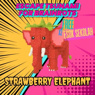 STRAWBERRY ELEPHANT ESCAPE TSUNAMI
