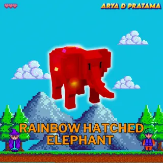 Rainbow Hatched Elephant MAX PASSIVE