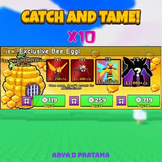 x10 Bee Egg Exclusive | Catch and Tame