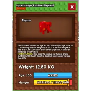 RAINBOW HATCHED ELEPHANT