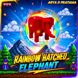 Rainbow Hatched Elephant MAX PASSIVE
