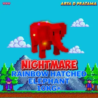 RAINBOW HATCHED ELEPHANT 10KG+