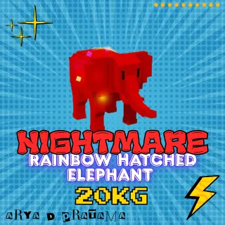RAINBOW HATCHED ELEPHANT 20KG+
