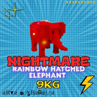 RAINBOW HATCHED ELEPHANT 9KG+