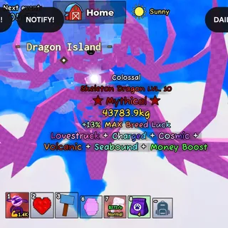 CATCH AND TAME! - COLOSSAL SKELETON DRAGON 43.784KG