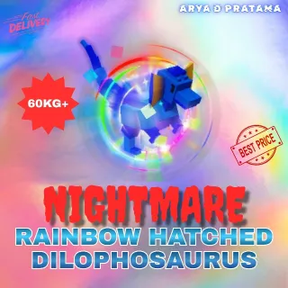 RAINBOW HATCHED DILOPHOSAURUS