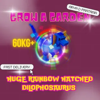 HUGE RAINBOW HATCHED DILOPHOSAURUS 60KG+