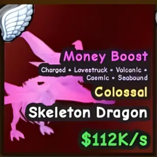 COLOSSAL SKELETON DRAGON 112K/s - CATCH AND TAME!