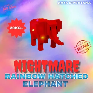 RAINBOW HATCHED ELEPHANT 20KG+