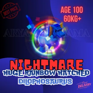 HUGE RAINBOW HATCHED DILOPHOSAURUS 60KG+
