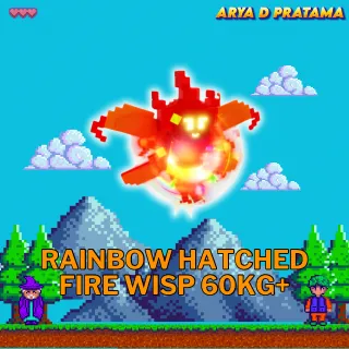 Rainbow Hatched Fire Wisp