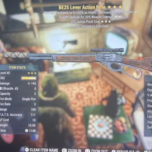 BE25 LEVER ACTION RIFLE