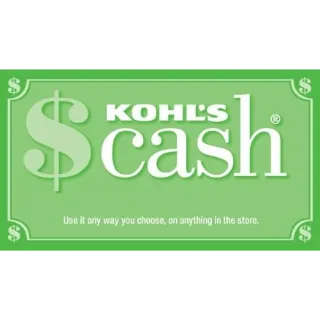 $20.00 Kohl's Cash