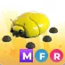 Mfr Giant gold Scarab