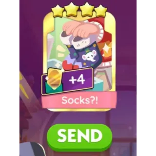 Socks?! Golden Blitz Stickers Monopoly go