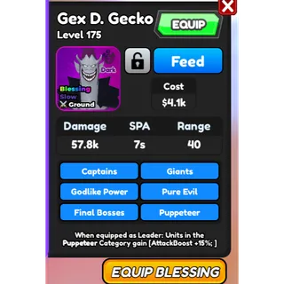 Gecko Moriah (Gex D. Gecko) | ASTD (All Star Tower Defense)