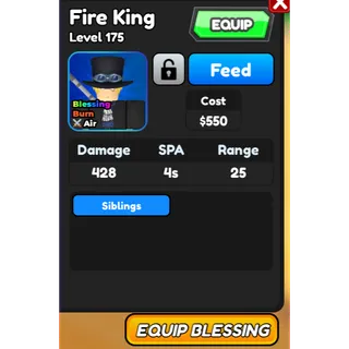 Fire King (Sabo) | ASTD (All Star Tower Defense)