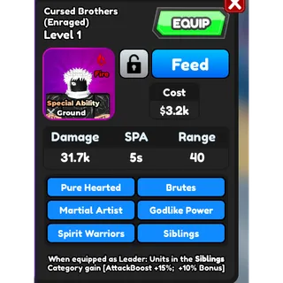 Yuji and Todo (Special) | Cursed Brothers (Enraged) | ASTD