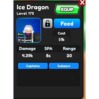 Ice Dragon (Toshiro) | All Star Tower Defense (ASTD)