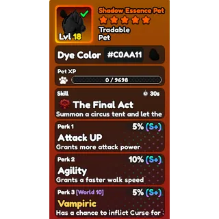 COAL SHADOW ESSENCE W/CLOWN SKILL