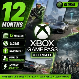 Xbox Game Pass Ultimate – 12 Months (Xbox Code) (Digital Code) (Global) (Stackable) (Instant Delivery)