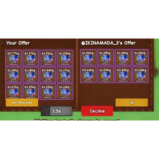 NIGHTMARE RAINBOW HATCHED DILO 60KG+