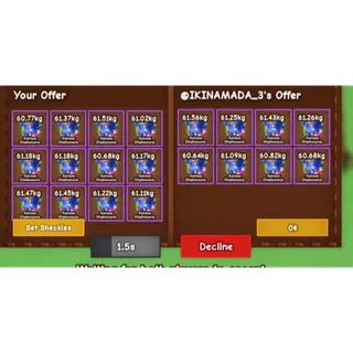 NIGHTMARE RAINBOW HATCHED DILO 60KG+