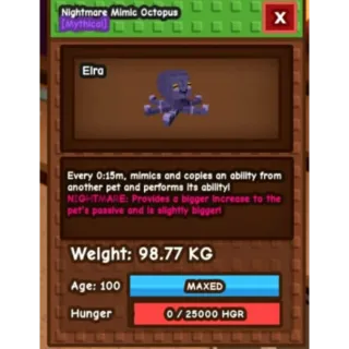 TITAN NIGHTMARE MIMIC OCTOPUS 98.77KG 15S